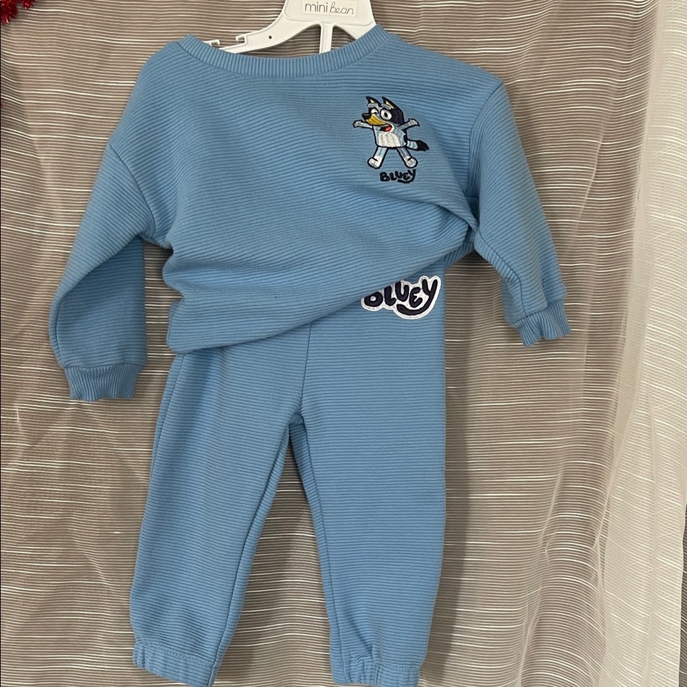 Bluey Kids Blue Sweatshirt and Pants Set